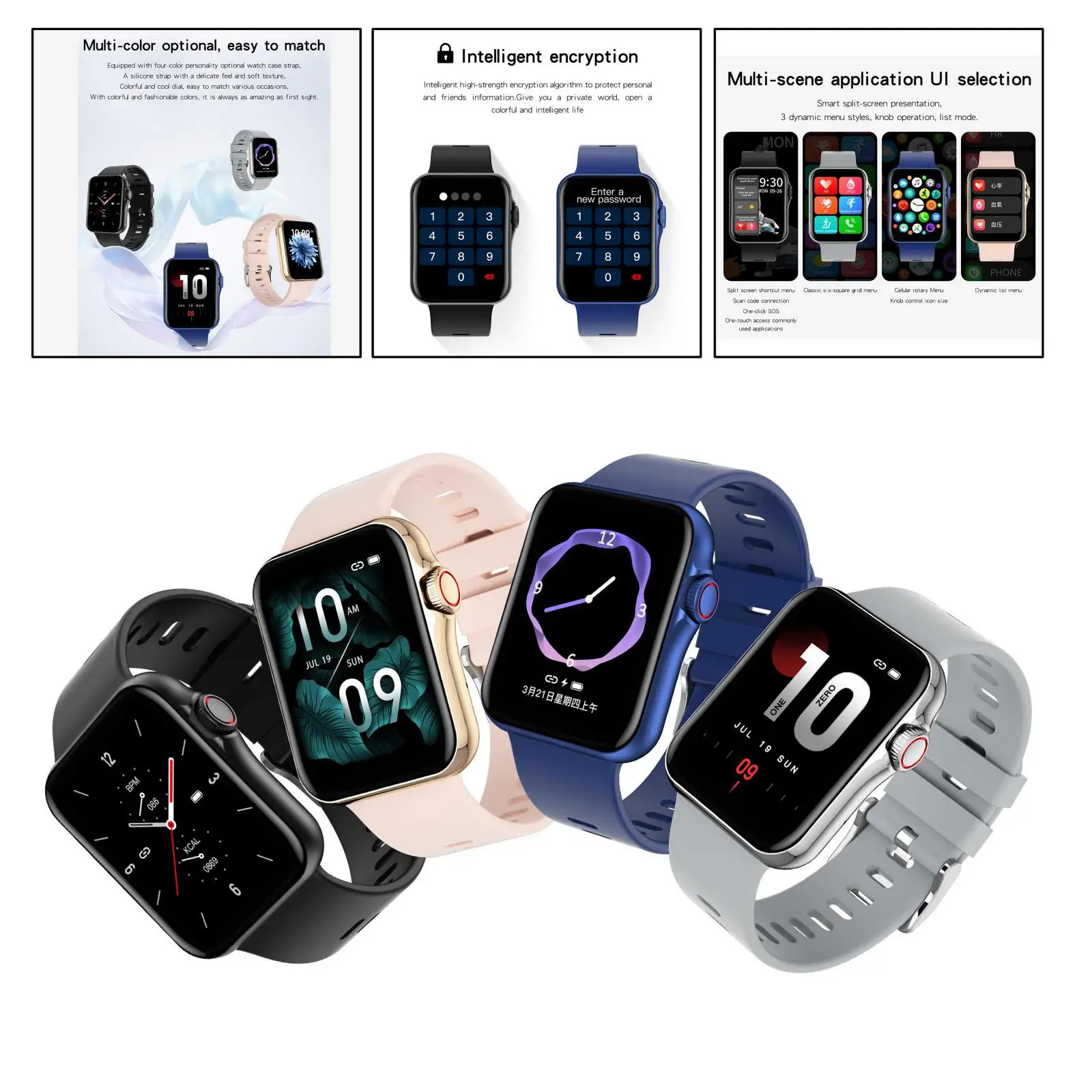 

Модные спортивные мужские Смарт-часы D06, Bluetooth, вызов, счетчик калорий, шагомер