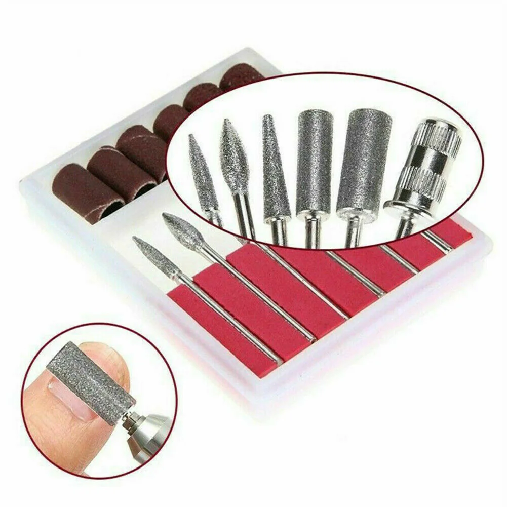 

12 pcs Nail Drill Bits Set Manicure Drill Polishing Exfoliating scrubbing