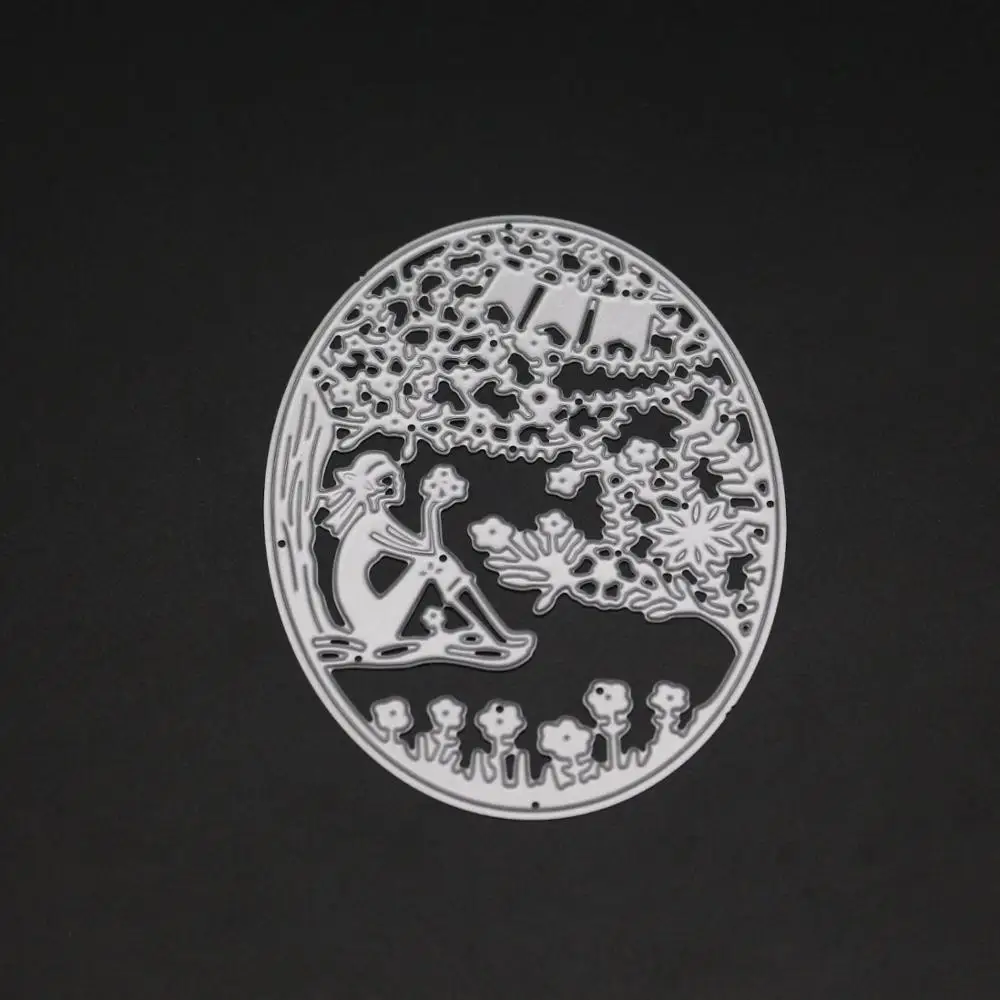 

pretty girl cutting mold DIY scrapbook album decoration supplies clear stamp mold paper card