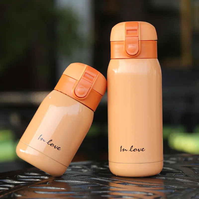 200ml/360ml Cute Portable Kids Water Bottle High Quality Double Walled Thermos Creative Thermal Cup |