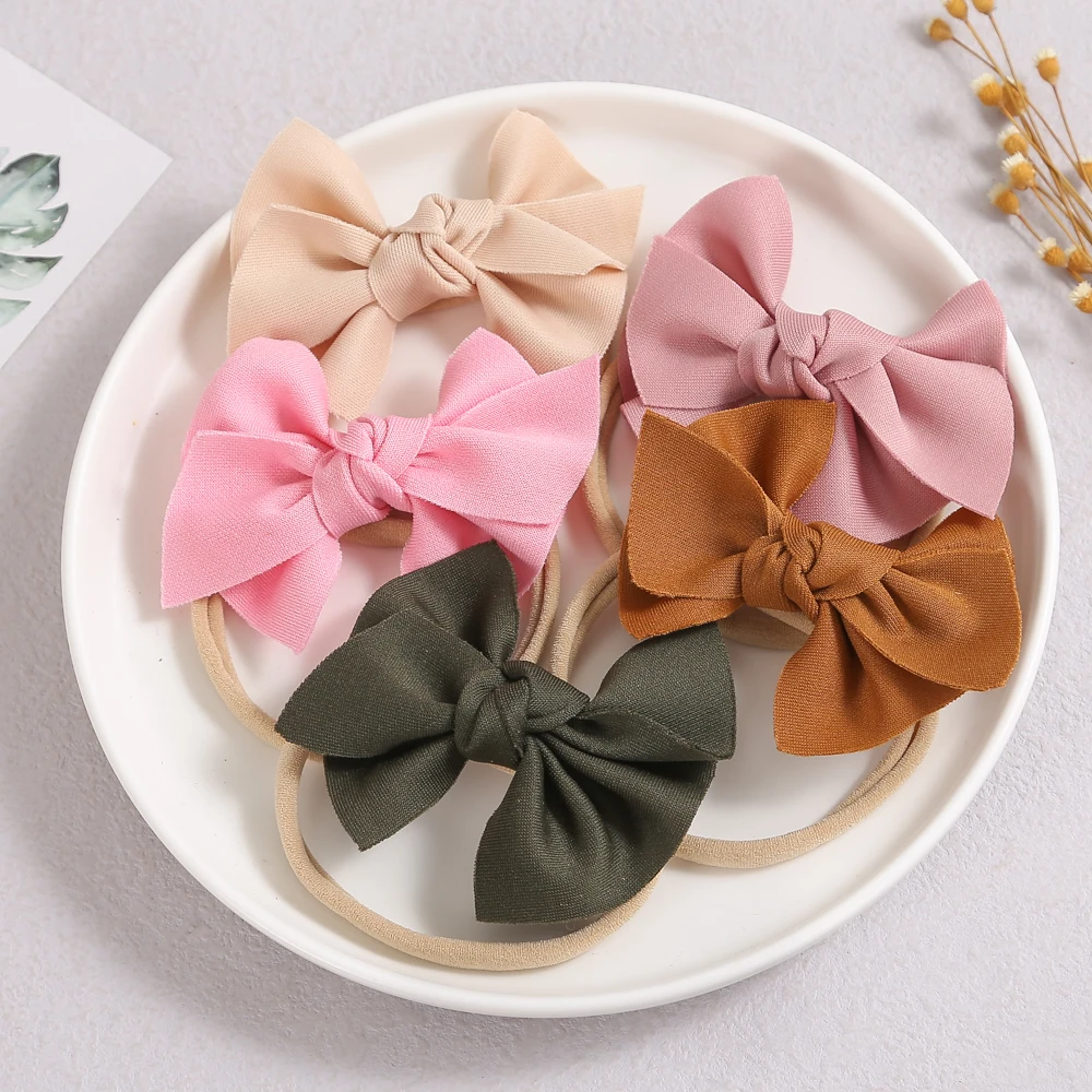

New Bows Baby Nylon Headband For Children Hair Elastics Band Girl Headbands Newborn Infant Hair Bands Accessories Toddler Kids
