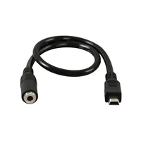 1x usb mini 5 pin male to 3 5mm female jack aux audio sync headphone connector cable cord 1ft30cm