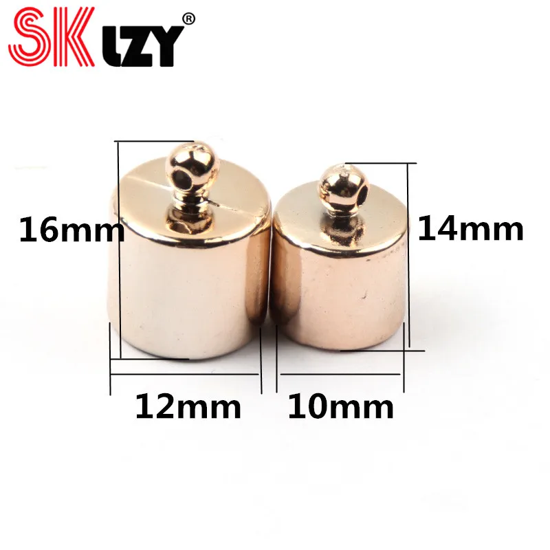 Концевая крышка 20 шт./лот подходящая для 10 12 мм бахромы кожевенный шнур ОБЖИМНАЯ