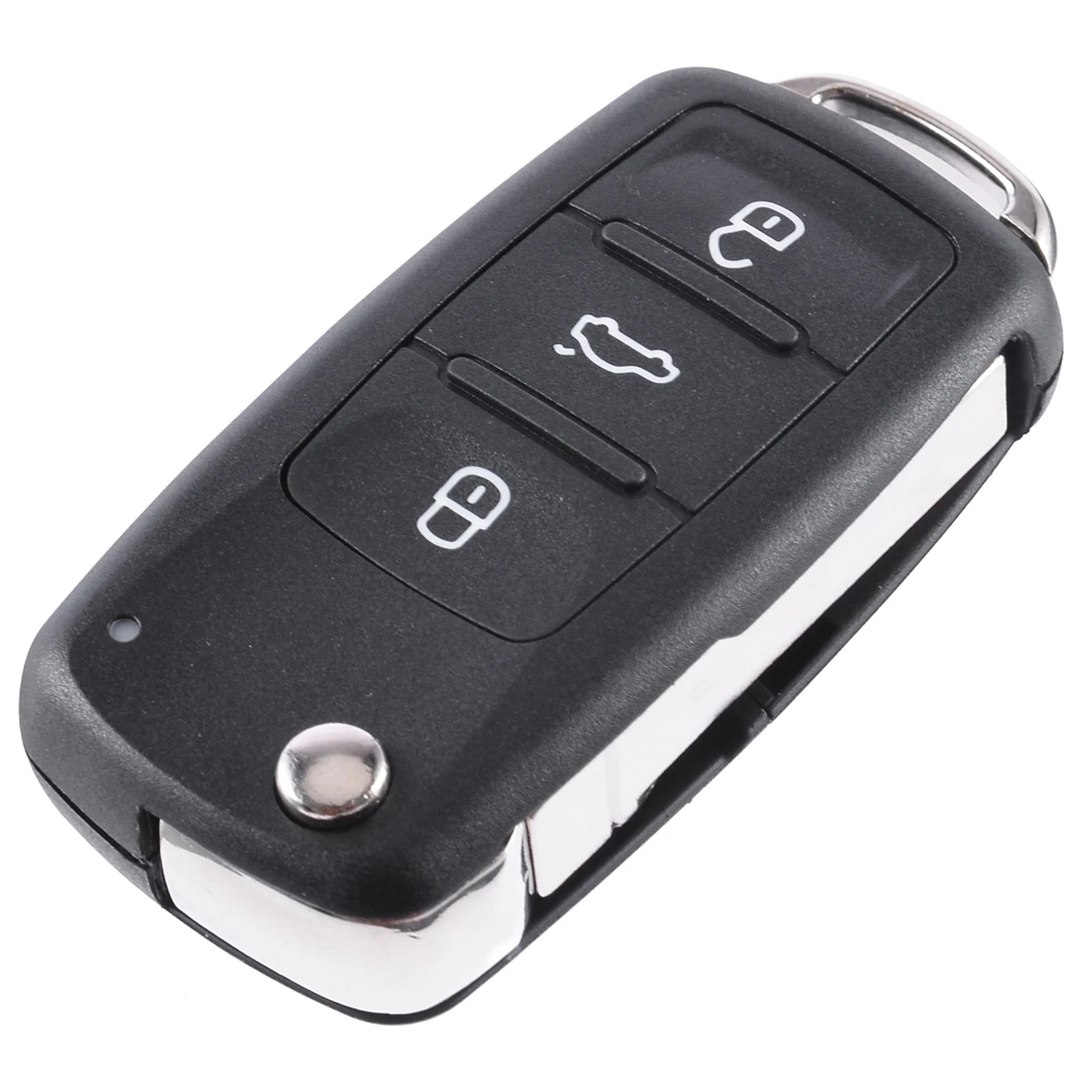 

3 Button Folding Car Remote Flip Key Shell Case Fob NO LOGO for V-W Auto Ignition System With Key Blade