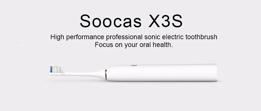 Xiaomi SOOCAS X3 USB Rechargeable Sonic Electric Toothbrush IPX7 Waterproof With 4 Brushing Modes From Xiaomi Youpin