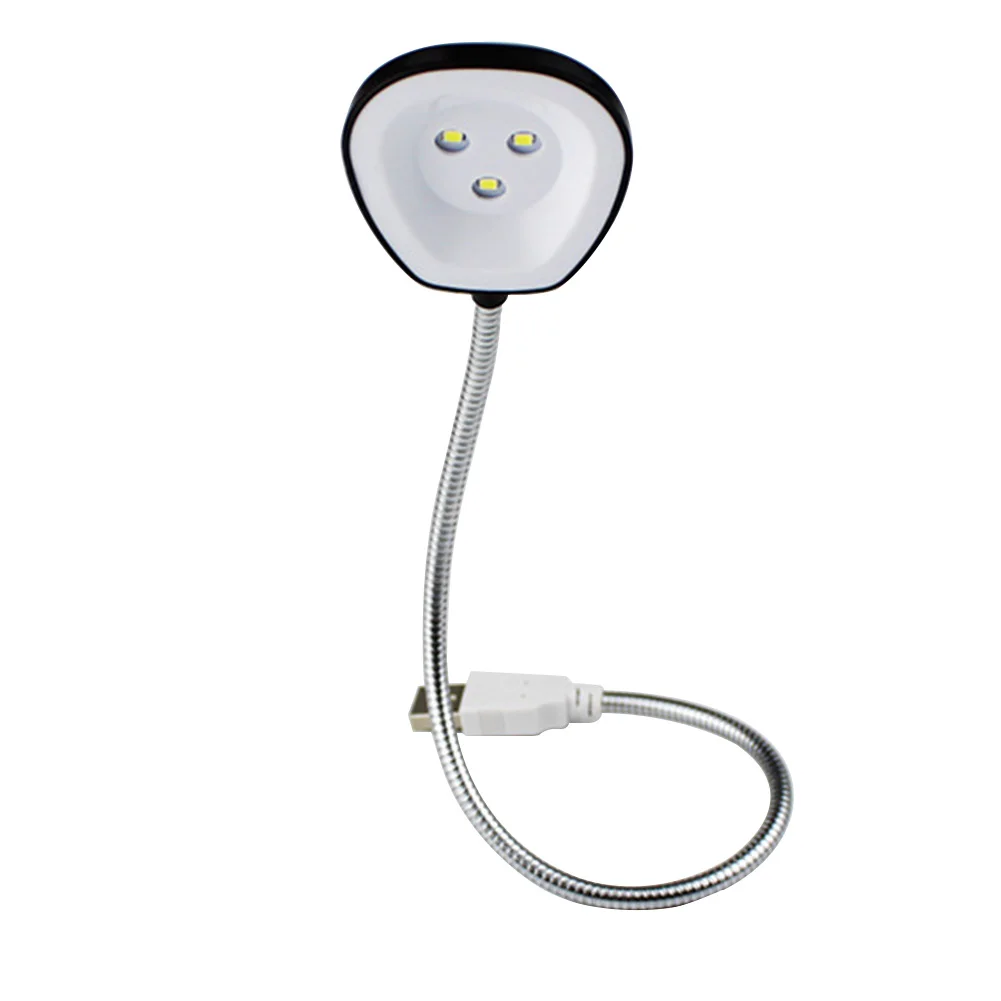 3 LED Flexible Metal Neck Eye Protection Mini Portable Book Power Bank Study Adjustable For Computer Bedroom USB Light Night | Освещение
