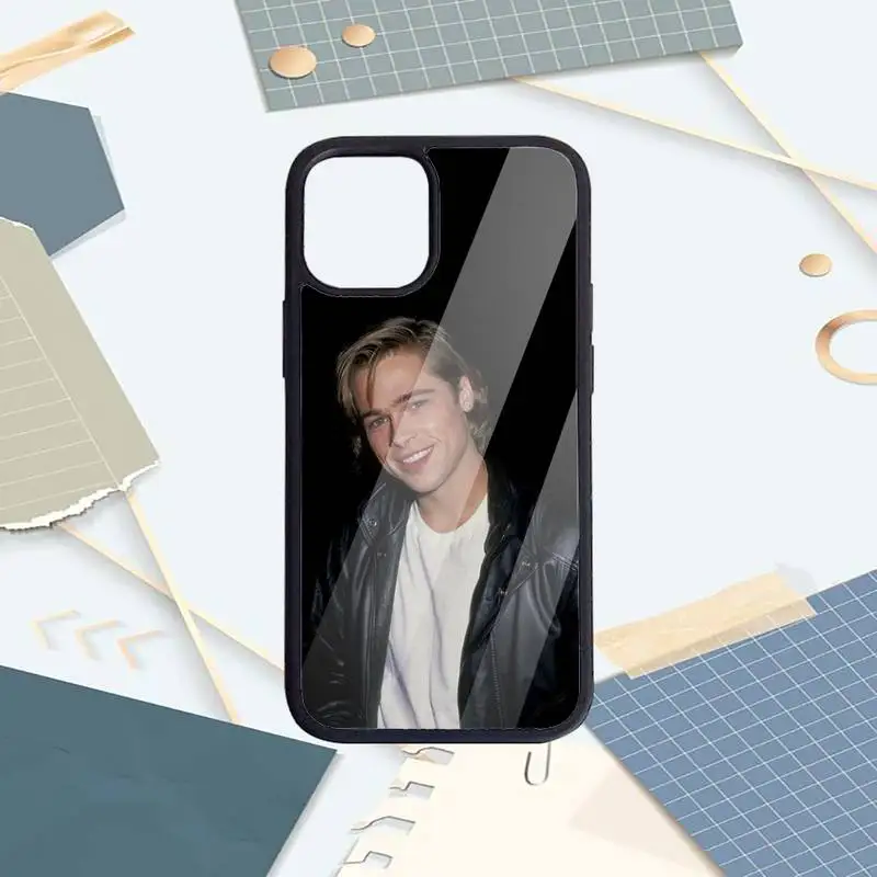 

American film actors Brad Pitt Phone Case PC For iPhone 11 12 pro XS MAX 8 7 6 6S Plus X 5S SE 2020 XR