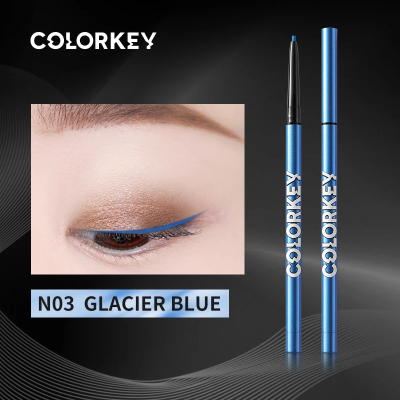Шелковая подводка для глаз COLORKEY гелевый карандаш тонкая блестящая долговечная