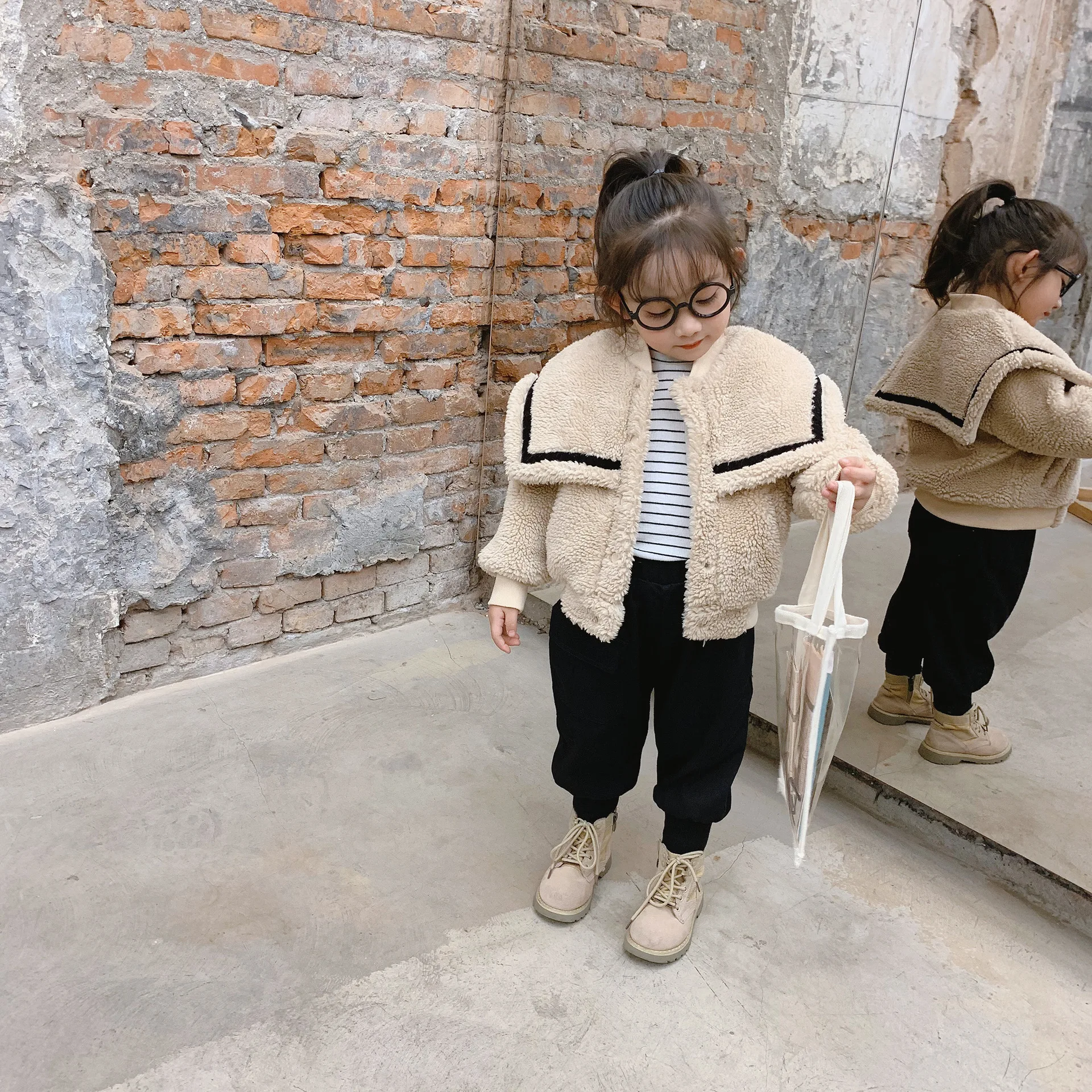 Зимняя новинка корейский стиль утолщенная и теплая меховая модная куртка с