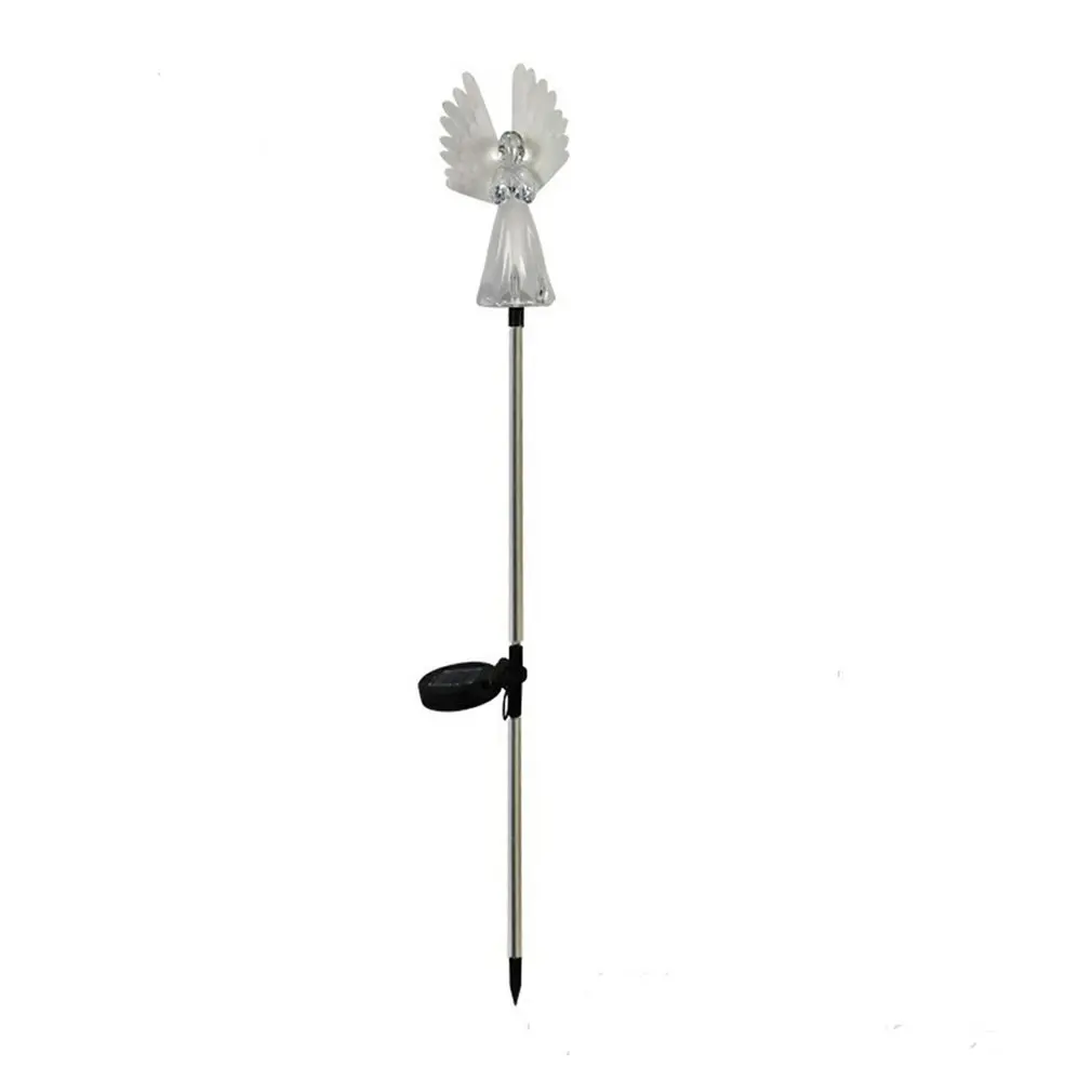 

Solar Powered Angel Light Super Bright Fiber Optic Wing Garden Stake Outdoor Color Change Lights For Home Garden Pathway