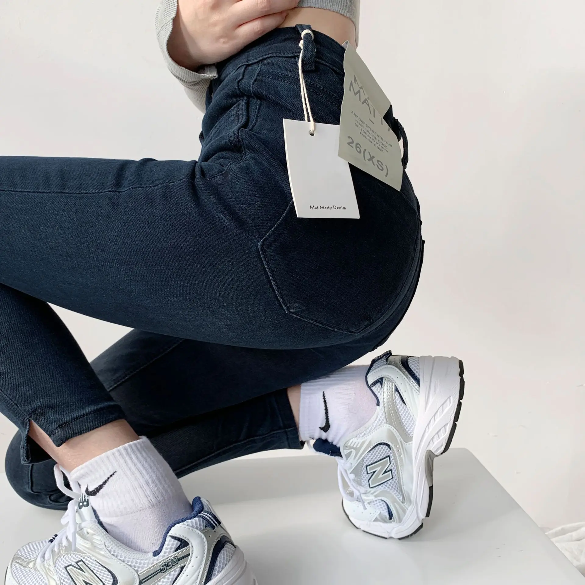 

New Women's Jeans Retro High Waist Jeans Stretch Slim Fit Hip Raise Pencil Pants Casual Slimming Skinny Pants Women