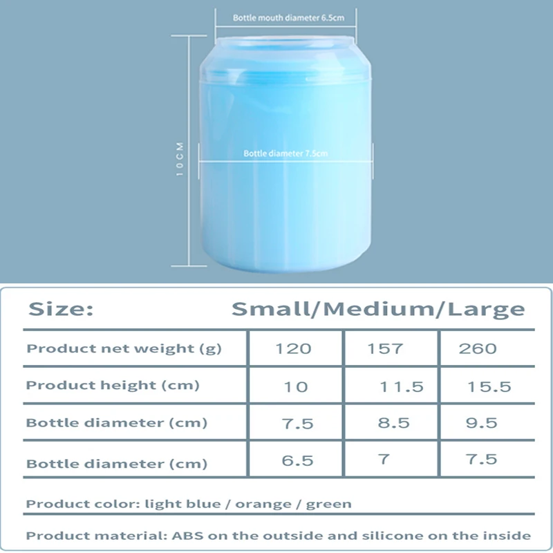 Портативное приспособление для очистки лап собак чашка маленьких и больших