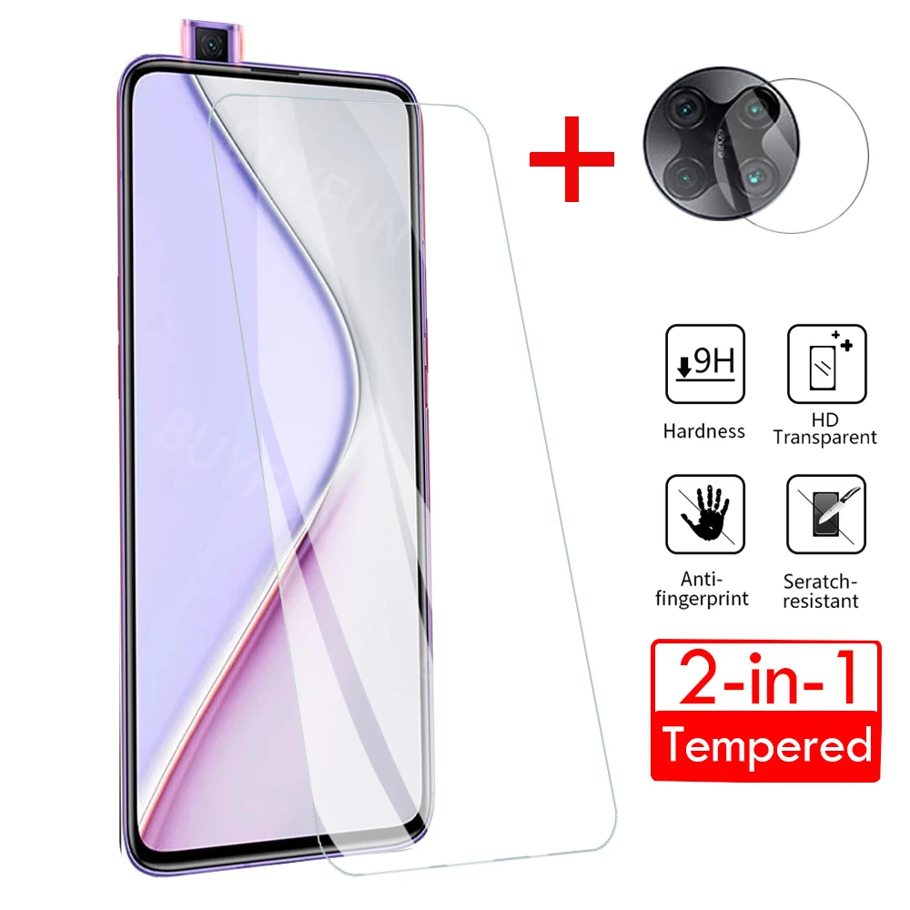 2 в 1 закаленное стекло для объектива камеры Защитная пленка Xiaomi Redmi K30 Pro с