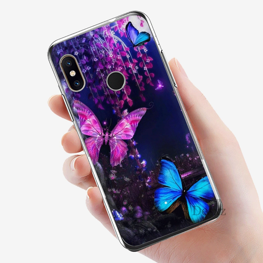 Чехол для мобильного телефона из ТПУ Xiaomi mi CC9 CC9E 9T x 2S 6 8 9 SE A1 A2 5X 6X MAX 3 A3 Pro Lite Cover Butterfly