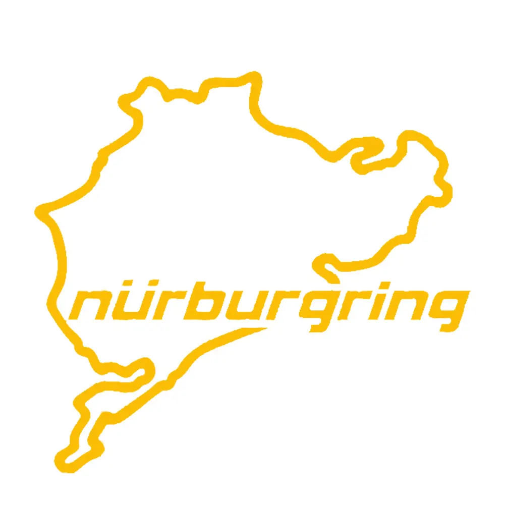 Забавная карта Nurburgring светоотражающие наклейки на автомобиль грузовик