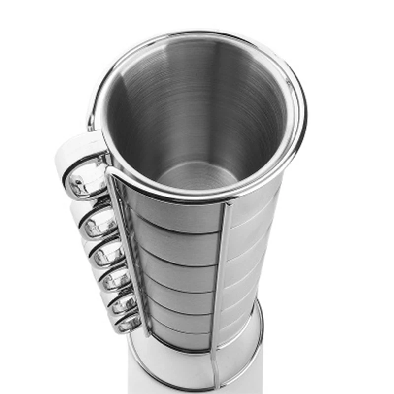 Бесплатная доставка двухслойная чашка для воды из нержавеющей стали Складная