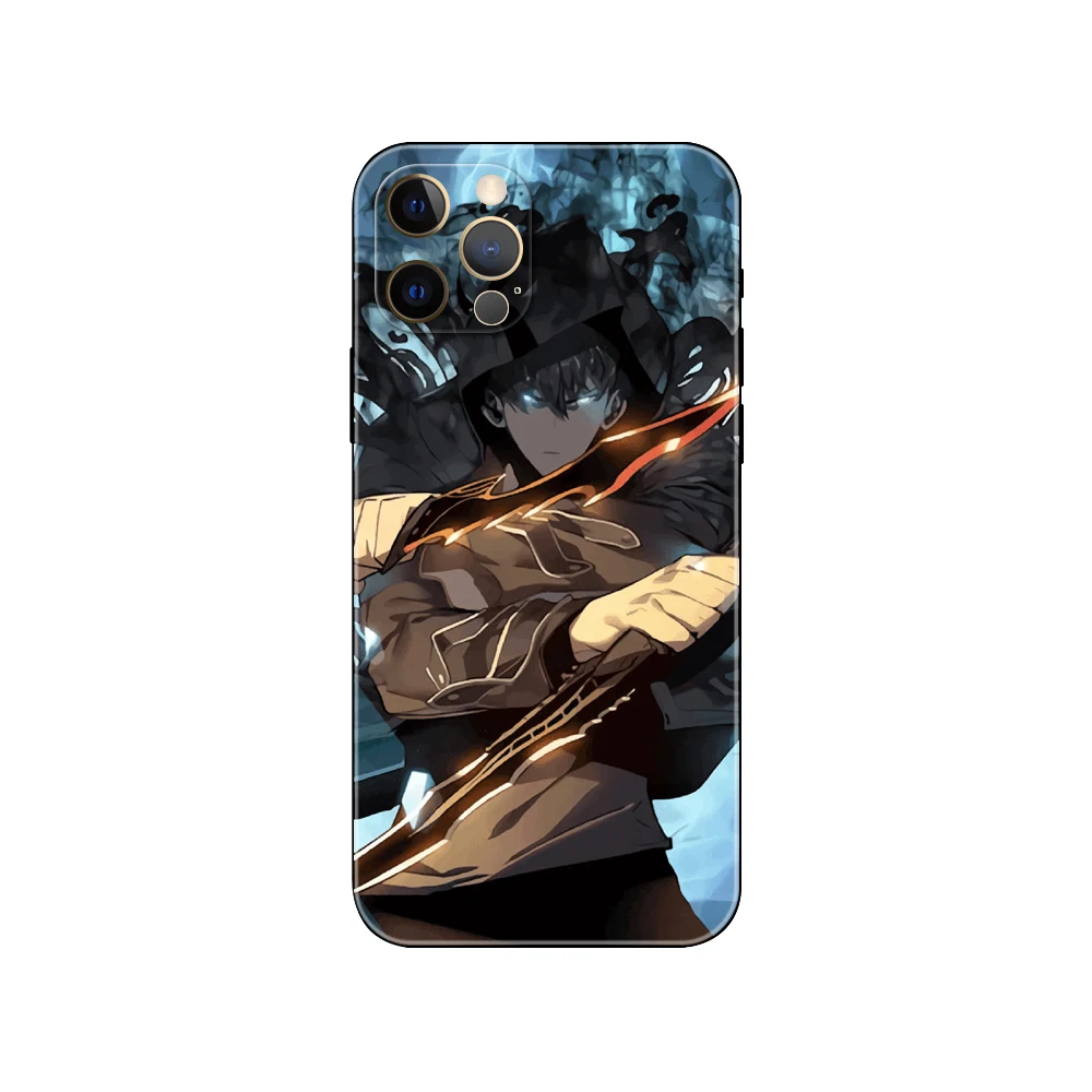 Черный чехол из ТПУ для iphone 5 5s se 2020 6 6s 7 8 plus x 10 XR XS 11 12 mini pro MAX задняя крышка аниме