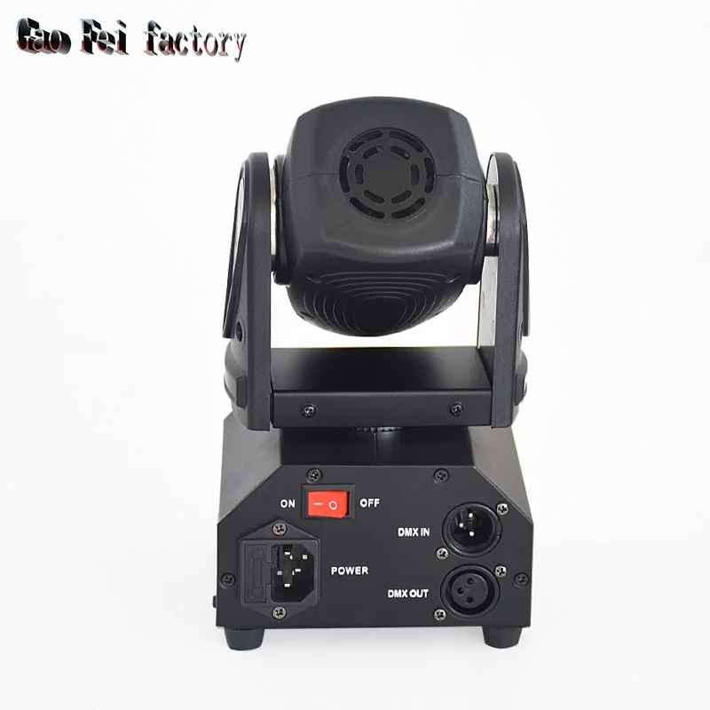Светодиодный сценический мини светильник с вращающейся головкой 10 Вт DMX512 11 и 13
