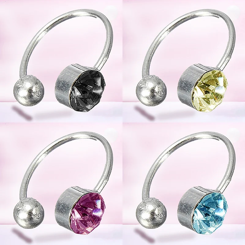 

1 Pcs Trendy Ear Clip Women U Shape No Piercing Earrings Crystal Rhinestone Ear Clip Cuff Wrap Earrings for Women