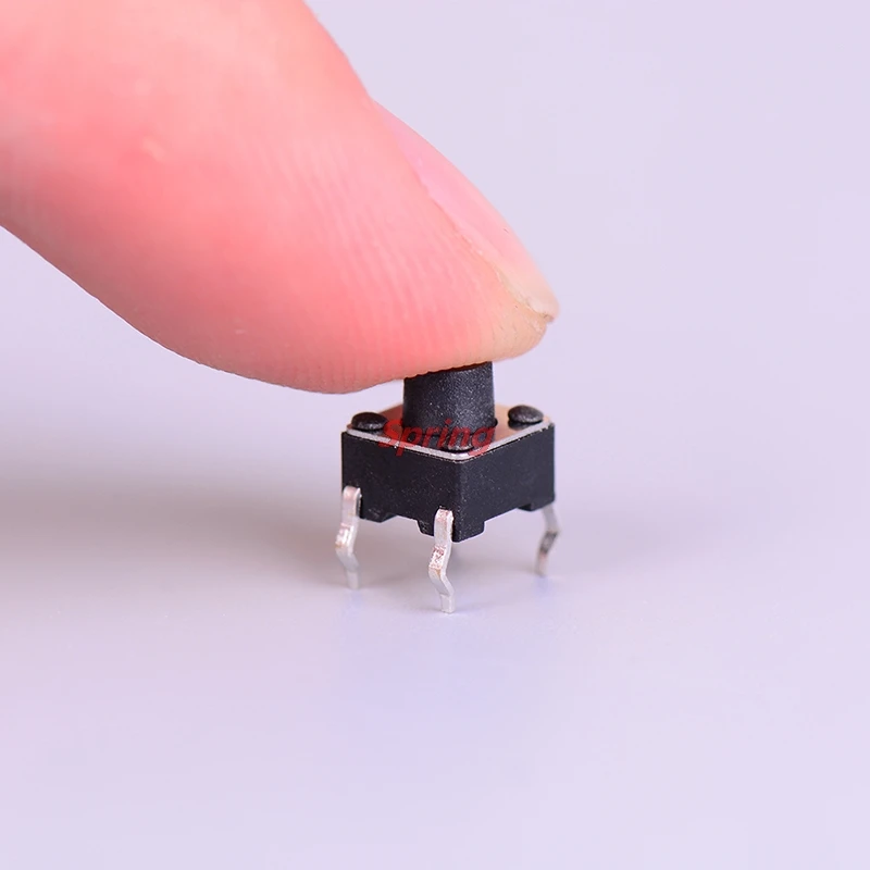 

New 50pcs/lot Round Pushbutton 4 Pins SMD SMT Momentary Tactile Switch Micro Switch 6*6*6mm