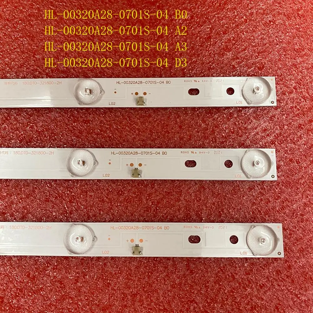 

3pcs LED Backlight for LE-3222 CX315DLEDM BBk 32LEM-1009 32LEM-1007/T2C 180.DT0-32D900-0H LE-32D7 HL-00320A28-0701S-04 B0 A2 A3