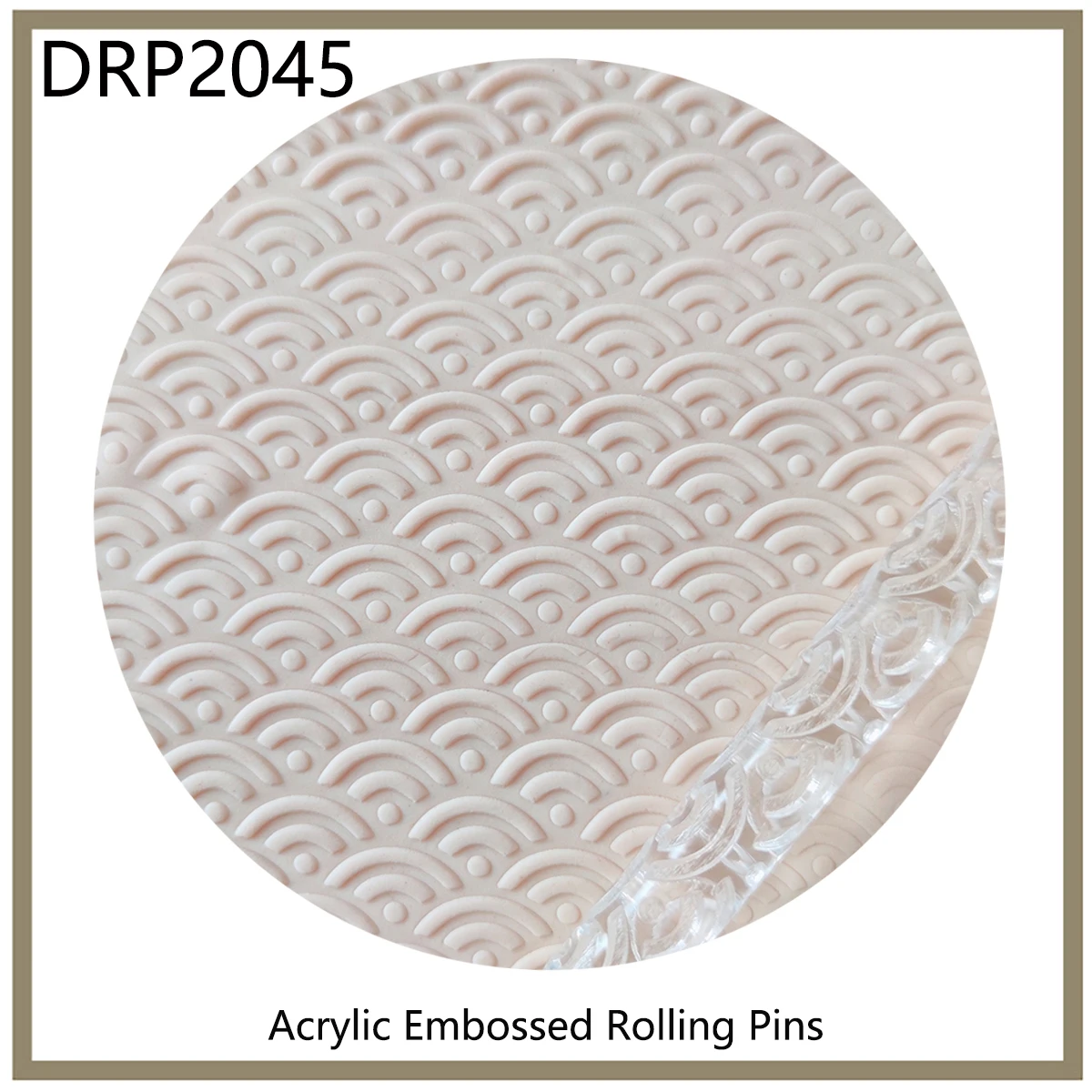 Kitchen Accessories Bakery Dough Tools Fondant Decoration Acrylic Embossed 3D Rolling Pin With Pattern | Дом и сад