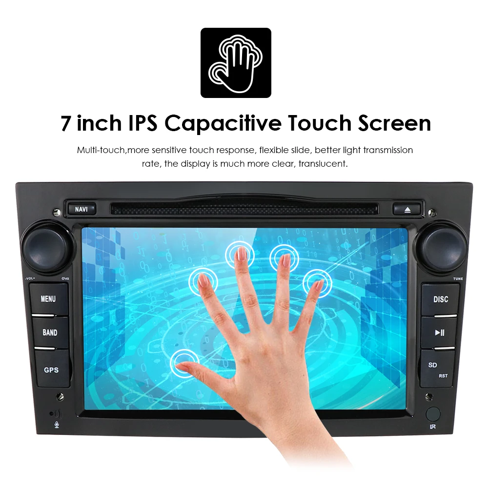 HD 1024*600 Восьмиядерный 2din Android 9,0 4G+ 64G Автомобильный dvd-плеер для Opel Corsa Vectra C D Meriva Vivaro Tigra Signum радио gps Navi