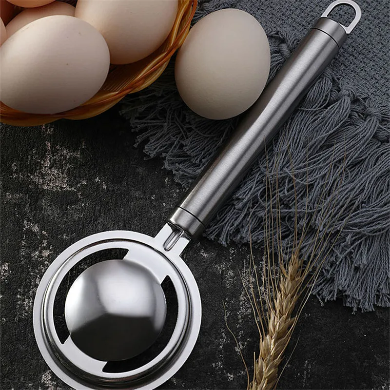 

Household Stainless Steel White Egg Yolk Seperator Separator Kitchen Cooking Gadget Sieve Tool White Egg Separator Kitcchen Tool
