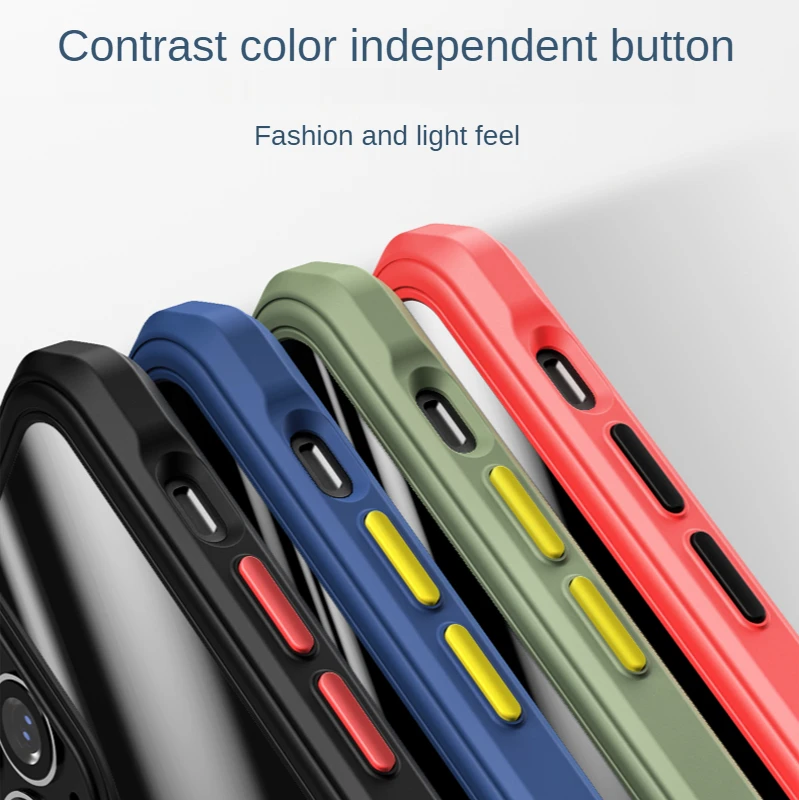 

Magnectic Phone Case For iPhone 12 Pro Max Mini Magsafe Wireless Charging Shockproof Full Protection PC+TPU Transparent