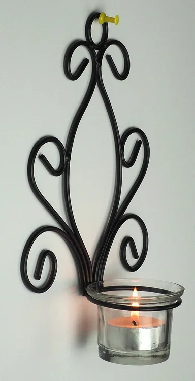 Креативные скандинавские металлические настенные подсвечники железный