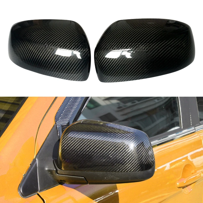 

2Pcs/Set Plastic Black Car Rearview Mirror Cap Cover Housing fit for Mitsubishi Lancer EX EVO X