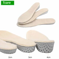 tcare 2 4cm unisex height increase insoles air cushion heel lift insert shoe pads comfortable insoles for men women health care