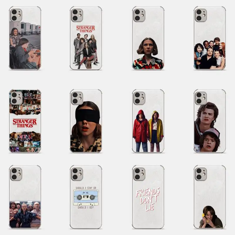 

cosas gratis Stranger things Phone Case Lambskin Leather For iphone 12 11 8 7 6 XR X XS PLUS MINI PLUS PRO MAX Shockproof