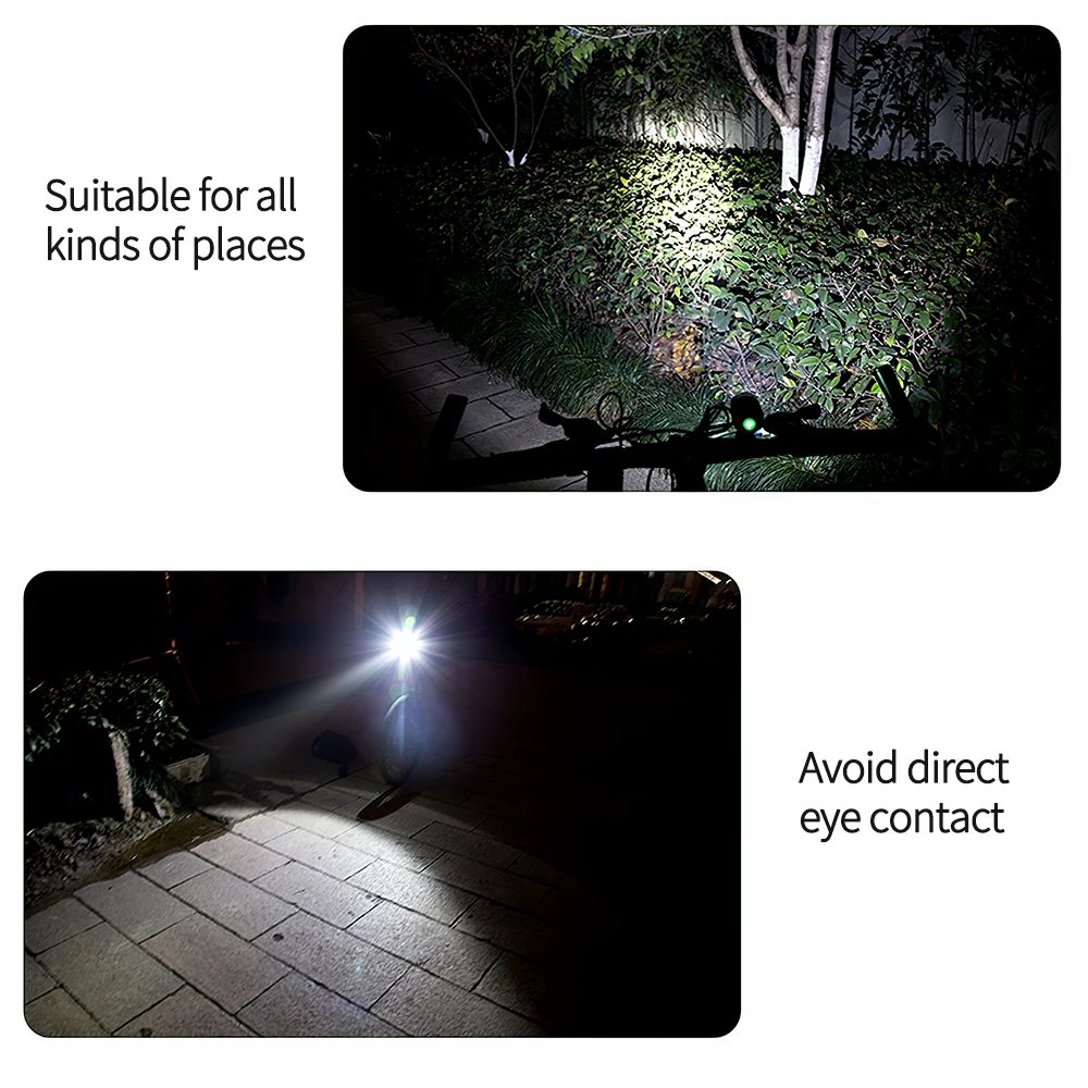 

Bicycle Headlight Carat Type Bike Warning Lamp Button Batteries White Light Color Safety Headlight 9 Hours