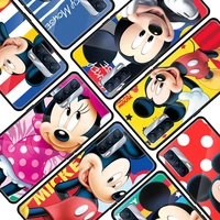 cute mickey disney mouse for oppo realme 7i 7 6 5 pro c3 xt a9 2020 a52 find x2lite luxury tempered glass phone case cover