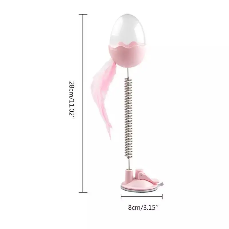 Забавные интерактивные игрушки для кошек с светодиодный светильник перьями