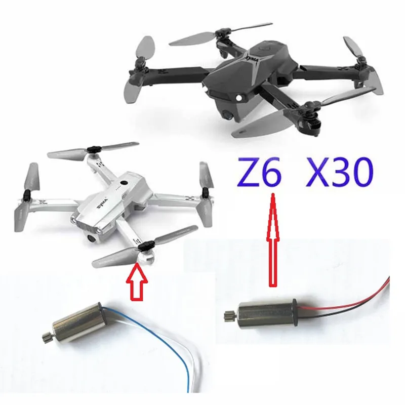 4 шт. набор запасных частей для двигателя CW CCW SYMA X30 Z6 RC Квадрокоптер мотор A B