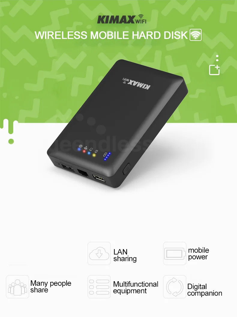 Blueendless 2,5 дюймов внешний жесткий диск 1 ТБ/750G/500G/320G Hdd USB 3,0 жесткий диск Wi-Fi маршрутизатора хранения Мощность банк Esterno 2,5