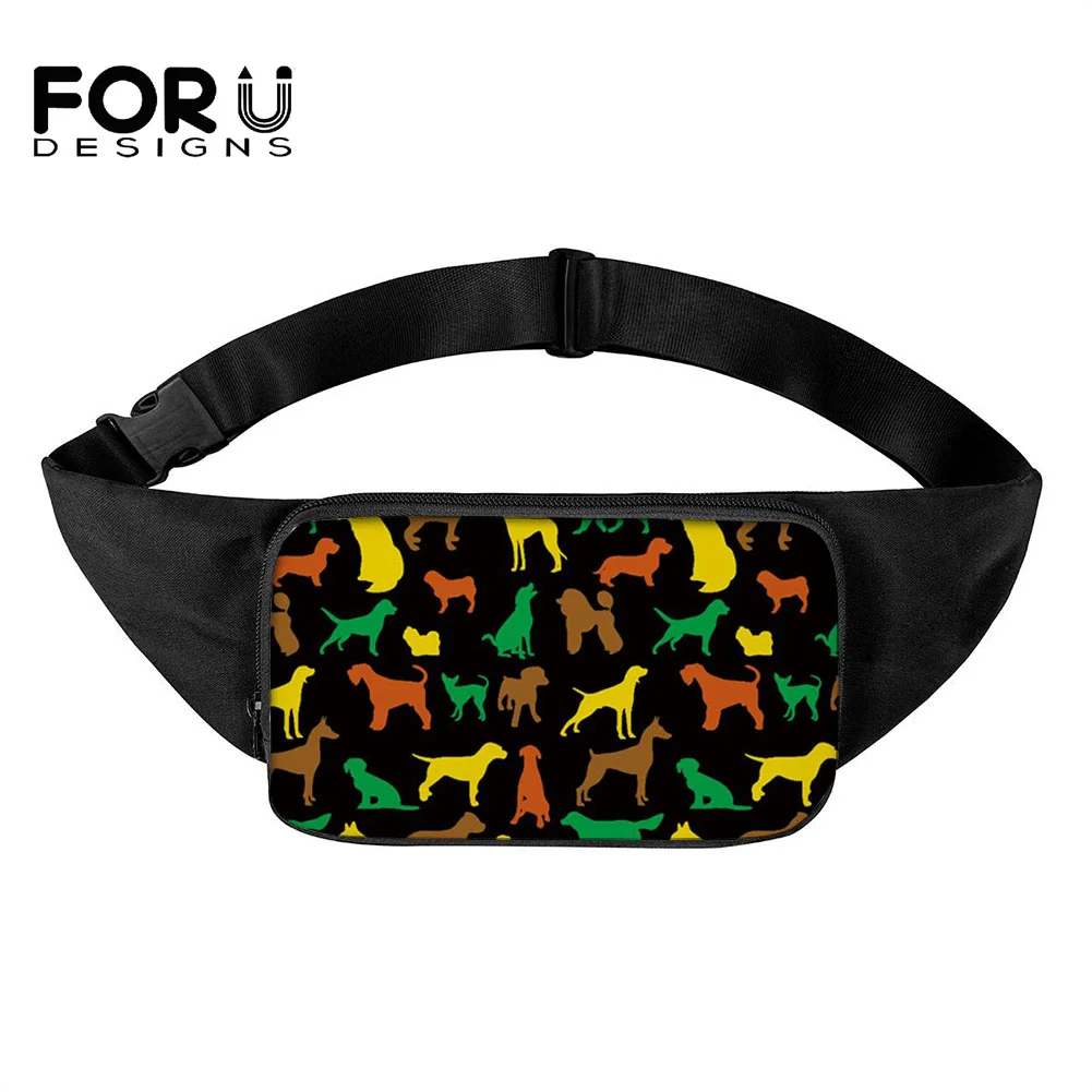 

FORUDESIGN Fashion Children's Bags Baby Boys Canvas Waist Pack Beautiful Cartoon Dog Pattern Hot Selling Waist Packs For Women