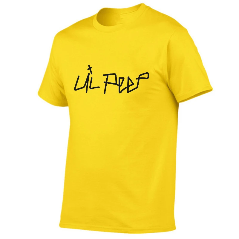 Футболка оверсайз для мужчин и женщин футболка с принтом LIL PEEP в стиле Харадзюку