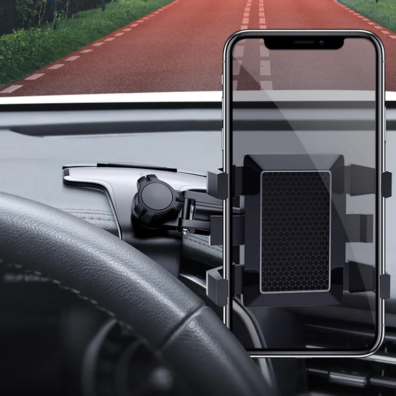 

Car Dashboard Phone Holder 1200 Degree Mobile Phone Holder Car Rearview Mirror GPS Navigation Bracket