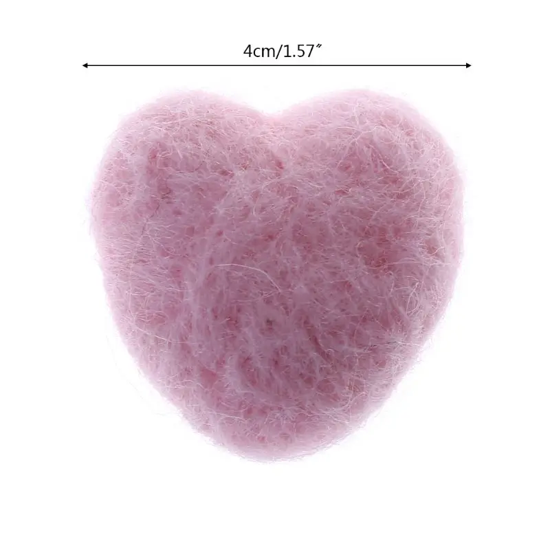 

Woolen Heart Newborn Heart Shape Stuffed Baby Photography Props Photo Shot DIY Headdress Hair Band Hat Clothing Decoration Cute