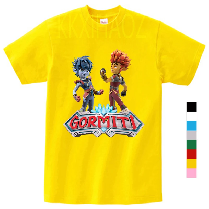 

Kids Cartoon Funny T-shirt GORMITI Print Summer Tops Children Short Sleeve Breathable Teens Baby Clothes Boys Girls Sport Tee