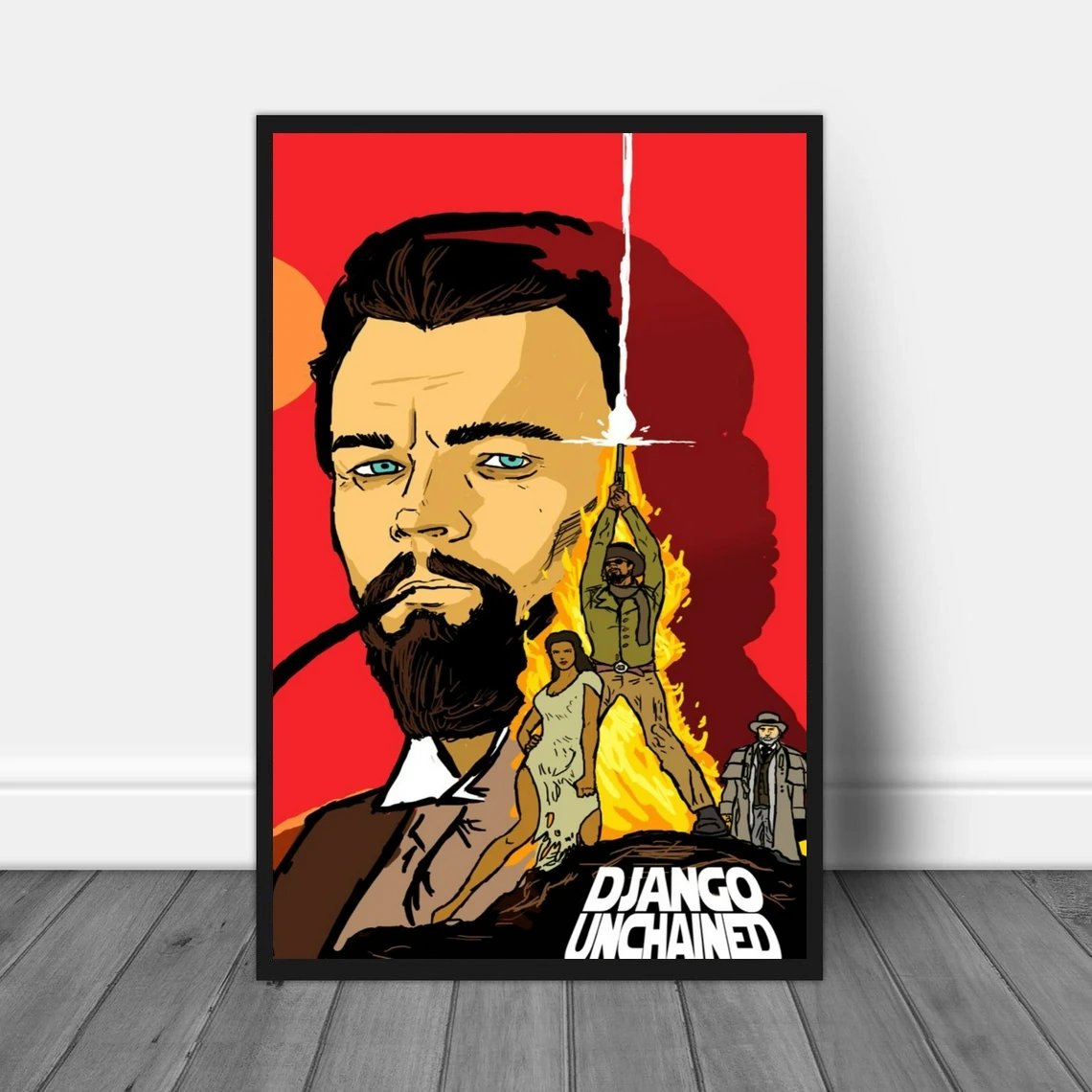 

Django Unchained Classic Movie Cover Poster Art Wall Painting Decorative Canvas Picture Print (No Frame)