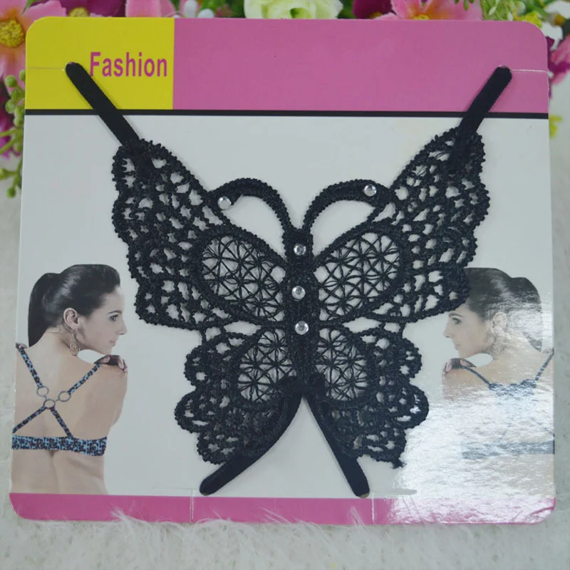 Women Lace Bra Straps Butterfly Flower Back Cross Extended Elastic Adjustable Underwear Intimates Accessories