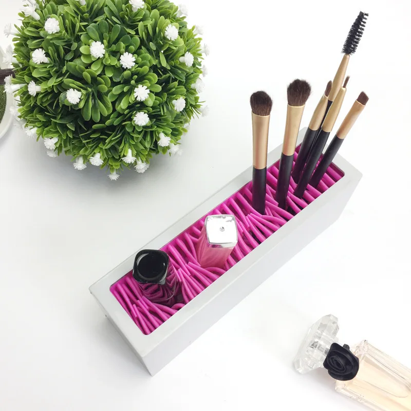 Пластиковый держатель для кистей макияжа органайзер лица сушилка полка в форме