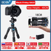 bexin mini tripod with 360%c2%b0 ball head aluminum alloy outdoor mobile phone holder suitable for iphonecamemobile phonedslr