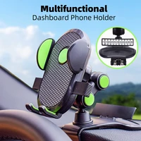 360 degree rotation car phone holder bracket universal smartphone stands auto car rack dashboard support with car parking cards