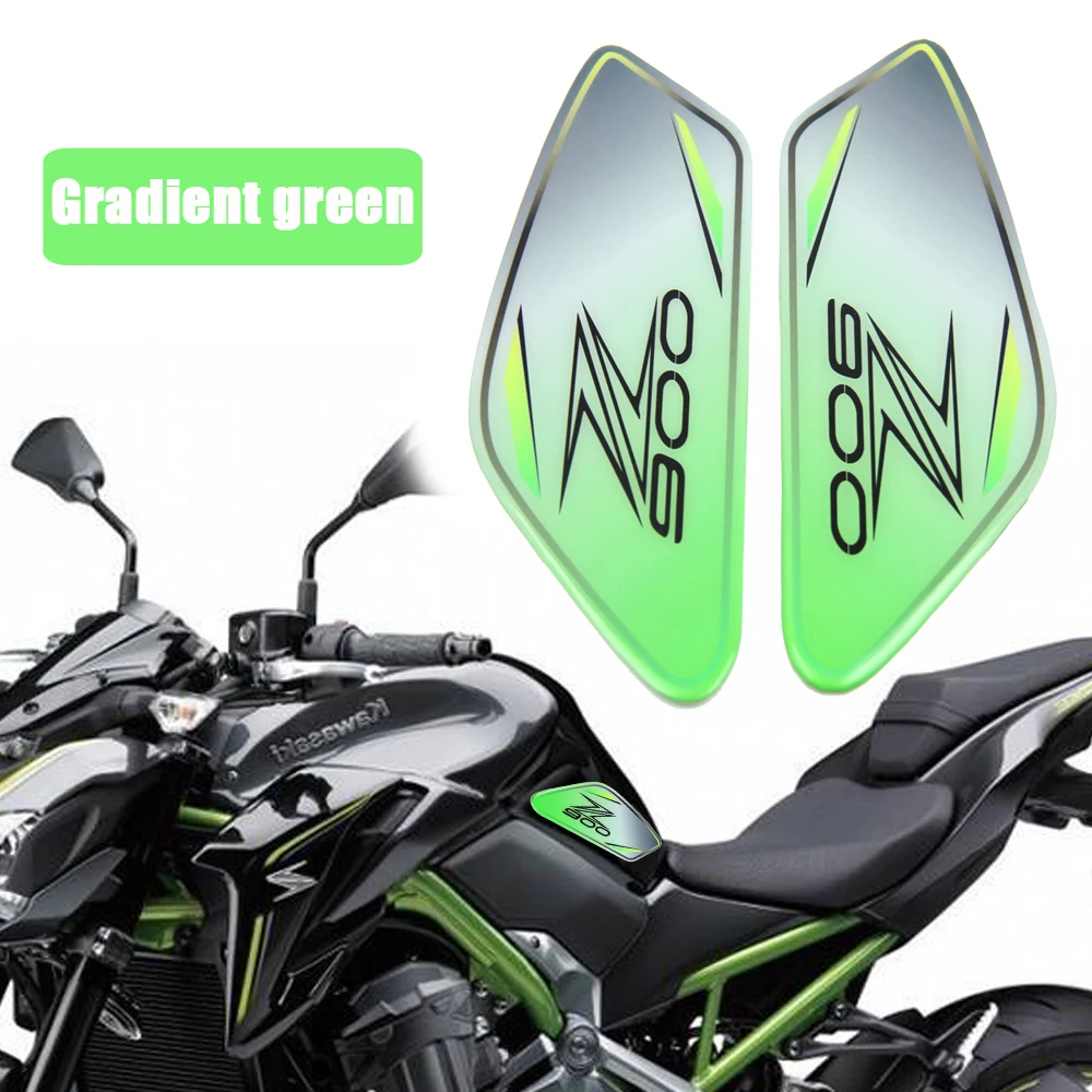 

3D Real Tank protection sticker Anti slip Tank Pad Sticker Gas Knee Grip Traction Side Decal For Kawasaki Z900 2017 Z 900