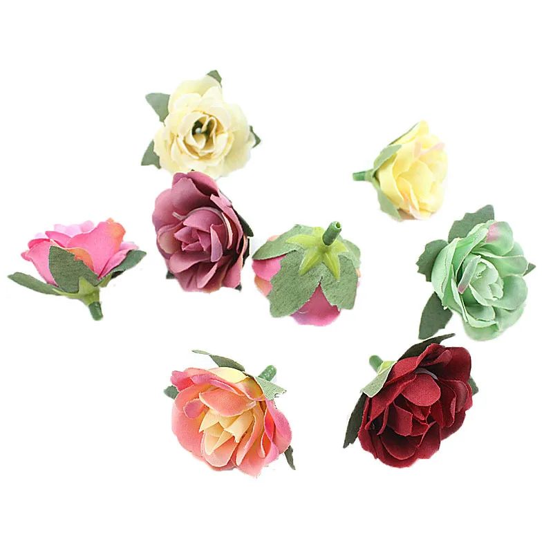 10PCS 3.5cm Mini Silk Artificial Rose Flowers Cloth For Wedding Party Home Room Decoration DIY Dress Accessories Fake ZM | Дом и сад